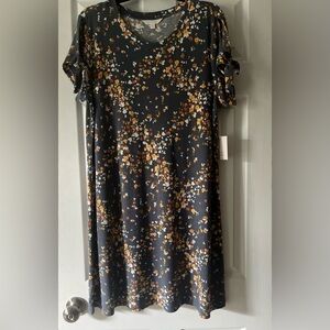 LC Lauren Conrad | Woman’s XL Dress | Gray, white, yellow & orange | NWT